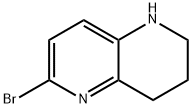 6-ブロモ-1,2,3,4-テトラヒドロ-1,5-ナフチリジン 化學(xué)構(gòu)造式