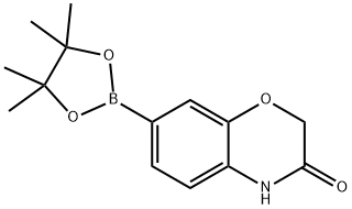 7-(4,4,5,5-tetramethyl-1,3,2-dioxaborolan-2-yl)-2H-benzo[b][1,4]oxazin-3(4H)-one Struktur