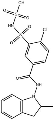 rac Indapamide-N-(sulfonamido) Sulfate Struktur