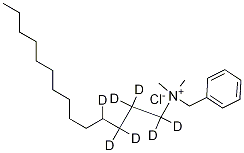 Benzyldimethyltetradecylammonium-d7 Chloride Struktur