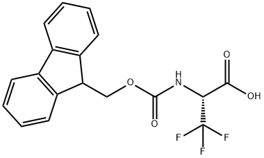 rac Fmoc-trifluoromethylalanine Struktur