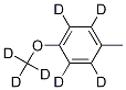 4-Methoxy-d3-toluene--d4 Struktur