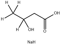 β-Hydroxybutyric Acid-d4 SodiuM Salt Struktur