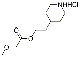 2-(4-Piperidinyl)ethyl 2-methoxyacetatehydrochloride Struktur