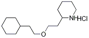 2-[2-(2-Cyclohexylethoxy)ethyl]piperidinehydrochloride Struktur