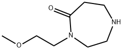 4-(2-Methoxyethyl)-1,4-diazepan-5-one Struktur