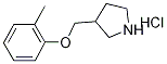 3-[(2-Methylphenoxy)methyl]pyrrolidinehydrochloride Struktur