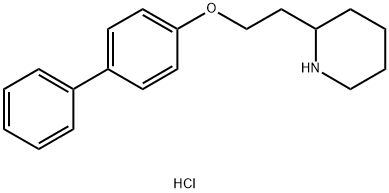 2-[2-([1,1'-Biphenyl]-4-yloxy)ethyl]piperidinehydrochloride Struktur