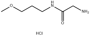 2-Amino-N-(3-methoxypropyl)acetamide hydrochloride Struktur