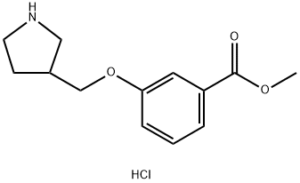 Methyl 3-(3-pyrrolidinylmethoxy)benzoatehydrochloride Struktur