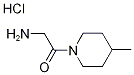 2-Amino-1-(4-methyl-1-piperidinyl)-1-ethanonehydrochloride Struktur