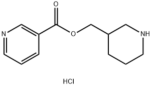 3-Piperidinylmethyl nicotinate hydrochloride Struktur