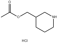 3-Piperidinylmethyl acetate hydrochloride Struktur