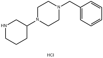 1-Benzyl-4-(3-piperidinyl)piperazinedihydrochloride Struktur