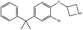 3-[2-Bromo-4-(1-methyl-1-phenylethyl)phenoxy]-azetidine Struktur