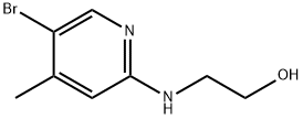 2-((5-BroMo-4-Methylpyridin-2-yl)aMino)ethanol Struktur