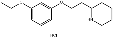 2-[2-(3-Ethoxyphenoxy)ethyl]piperidinehydrochloride Struktur