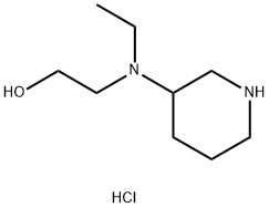 2-[Ethyl(3-piperidinyl)amino]-1-ethanoldihydrochloride Struktur