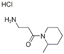 3-Amino-1-(2-methyl-1-piperidinyl)-1-propanonehydrochloride Struktur