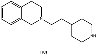 2-[2-(4-Piperidinyl)ethyl]-1,2,3,4-tetrahydroisoquinoline dihydrochloride Struktur