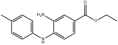 Ethyl 3-amino-4-(4-toluidino)benzoate Struktur