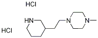 1-Methyl-4-[2-(3-piperidinyl)ethyl]piperazinedihydrochloride Struktur