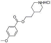 2-(4-Piperidinyl)ethyl 4-methoxybenzoatehydrochloride Struktur