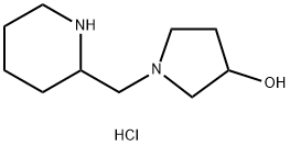 1-(2-Piperidinylmethyl)-3-pyrrolidinoldihydrochloride Struktur