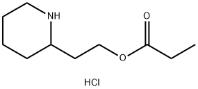 2-(2-Piperidinyl)ethyl propanoate hydrochloride Struktur