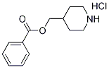 4-Piperidinylmethyl benzoate hydrochloride Struktur