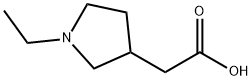 2-(1-Ethylpyrrolidin-3-yl)acetic acid Struktur