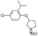 3-(4-Chloro-2-isopropylphenoxy)pyrrolidinehydrochloride Struktur