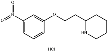 2-[2-(3-Nitrophenoxy)ethyl]piperidinehydrochloride Struktur