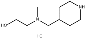 2-[Methyl(4-piperidinylmethyl)amino]-1-ethanoldihydrochloride Struktur