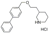 3-[2-([1,1'-Biphenyl]-4-ylmethoxy)ethyl]-piperidine hydrochloride Struktur