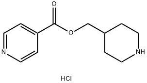 4-Piperidinylmethyl isonicotinate hydrochloride Struktur