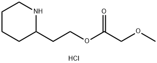 2-(2-Piperidinyl)ethyl 2-methoxyacetatehydrochloride Struktur