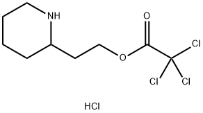 2-(2-Piperidinyl)ethyl 2,2,2-trichloroacetatehydrochloride Struktur