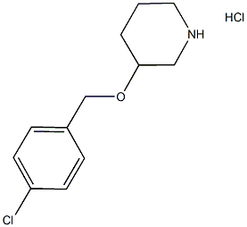 3-((2,4-Dichlorobenzyl)oxy)pyrrolidine hydrochloride Struktur