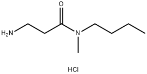 3-Amino-N-butyl-N-methylpropanamide hydrochloride Struktur