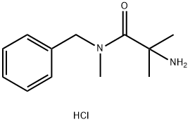 2-Amino-N-benzyl-N,2-dimethylpropanamidehydrochloride Struktur