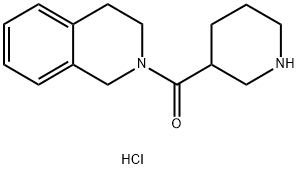 3,4-Dihydro-2(1H)-isoquinolinyl(3-piperidinyl)-methanone hydrochloride Struktur