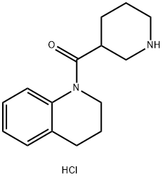 3,4-Dihydro-1(2H)-quinolinyl(3-piperidinyl)-methanone hydrochloride Struktur