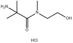 2-Amino-N-(2-hydroxyethyl)-N,2-dimethylpropanamide hydrochloride Struktur