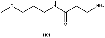 3-Amino-N-(3-methoxypropyl)propanamidehydrochloride Struktur