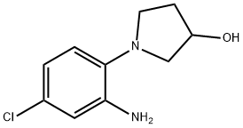 1-(2-Amino-4-chlorophenyl)-3-pyrrolidinol Struktur