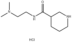 N-[2-(Dimethylamino)ethyl]-3-piperidinecarboxamide dihydrochloride Struktur