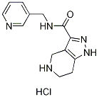 N-(3-Pyridinylmethyl)-4,5,6,7-tetrahydro-1H-pyrazolo[4,3-c]pyridine-3-carboxamide HCl Struktur