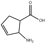 2- Amino-3-cyclopentene-1-carboxylic acid Struktur