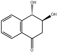 3,4-Dihydro-3,4-dihydroxynaphthalen-1(2H)-one Struktur